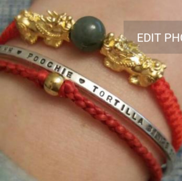 24K Pure Gold Double Pixiu 貔貅 Bracelet - Picture 6 of 13